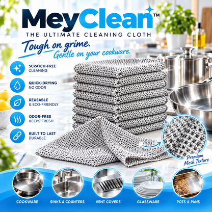 MeyClean™ - The Ultimate Cleaning Tool for Stainless Steel and Glass Cookware | BUNDLE OFFER
