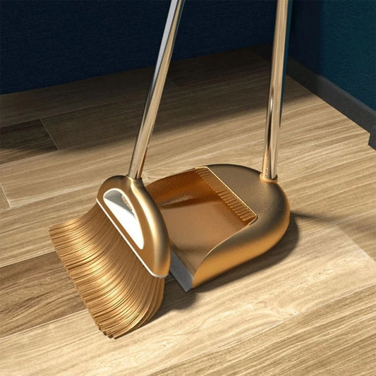 AureHome™ Luxurious Golden Broom Set | Luxury, right down to the broom.