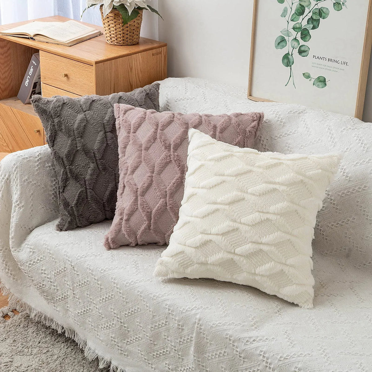 Vesper Textured Velvet Pillow Cover